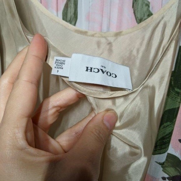 Coach Sheer Floral Midi Dress 4 2017 Collection - Picture 9 of 16